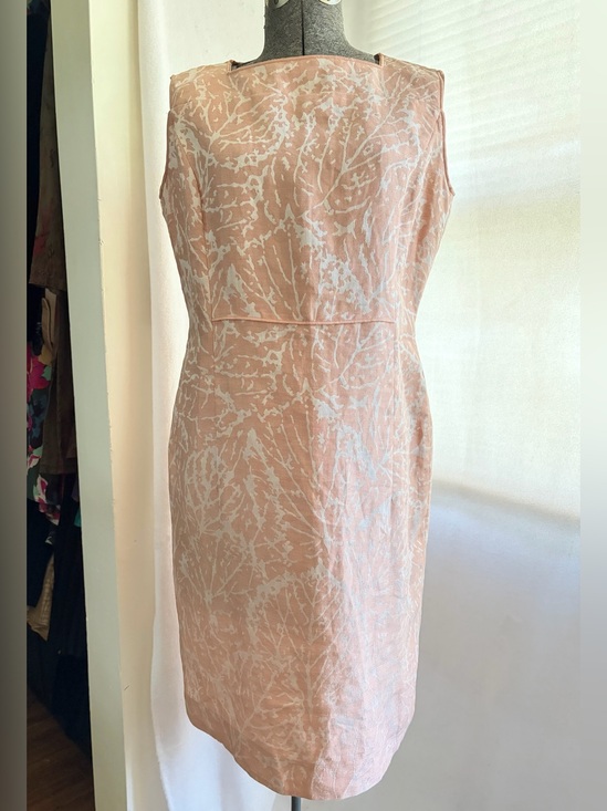 Lafayette 148 New York Dresses & Skirts - Lafayette 148 New York Jacquard Sheath Dress Pink White